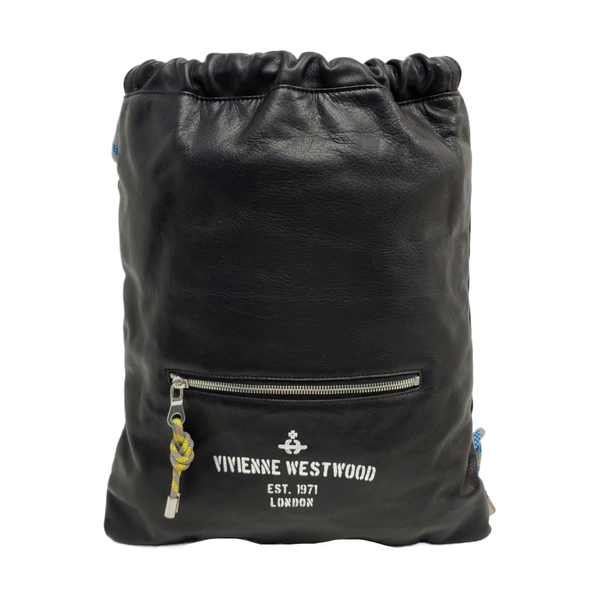 Leather Backpack Black