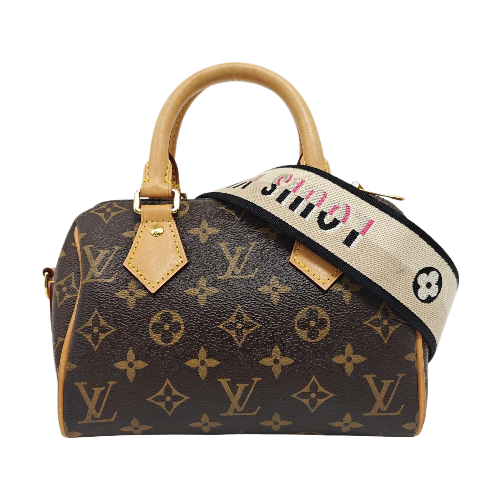 SPEEDY 20 Monogram Coated Canvas Brown
