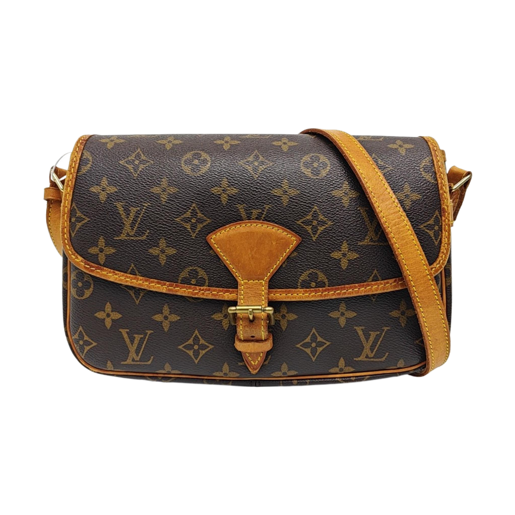 SOLOGNE PM Monogram Coated Canvas Brown