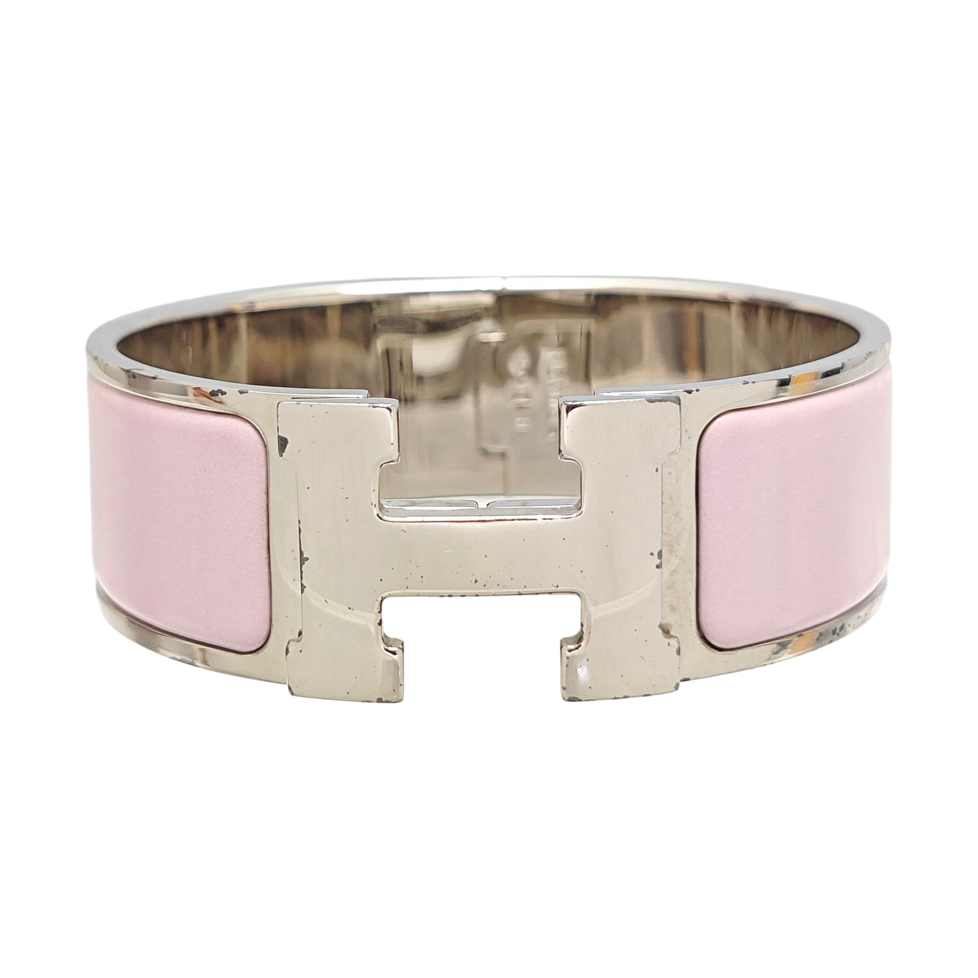 Clic Clac H Metal Silver Bangle