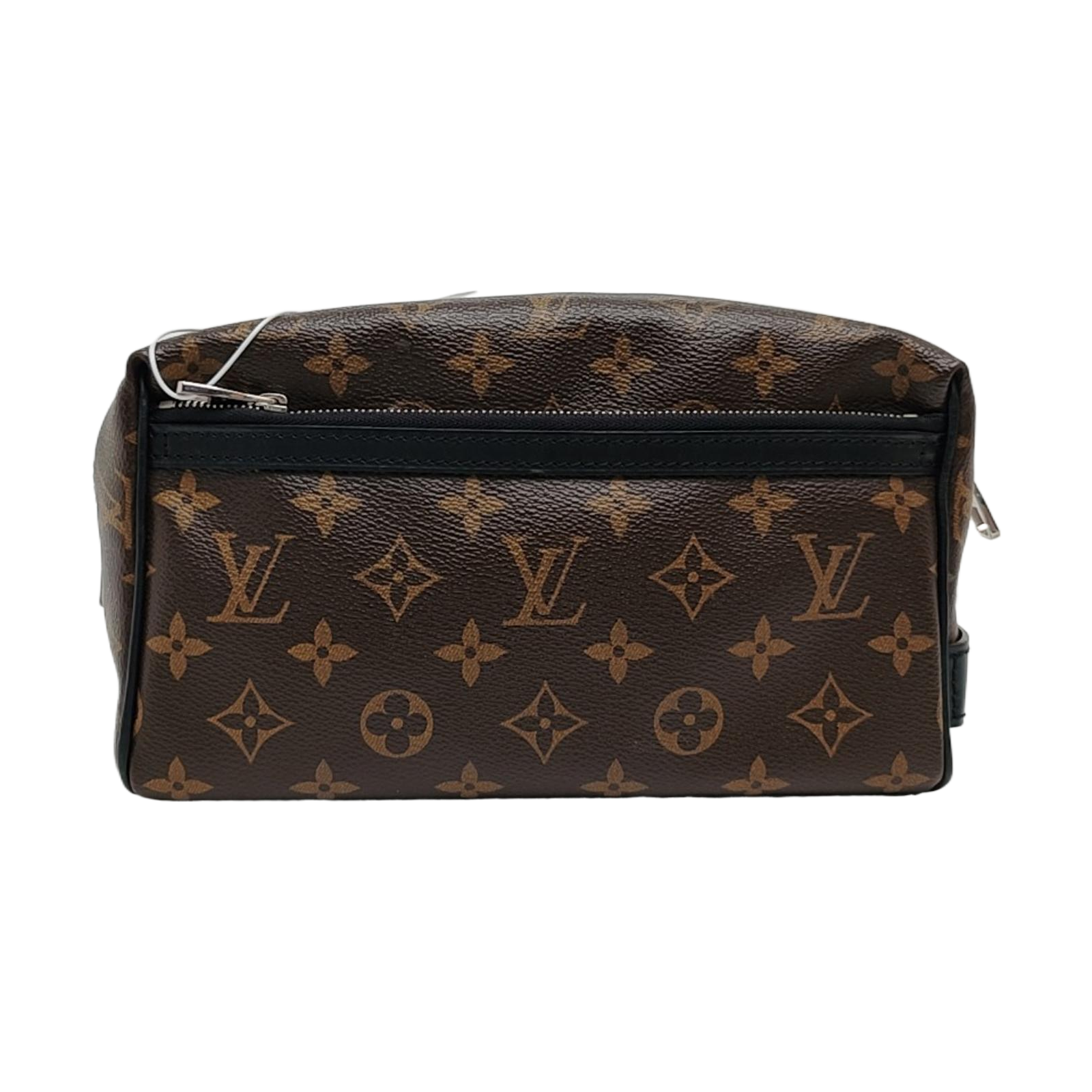 Monogram Coated Canvas Clutch Brown