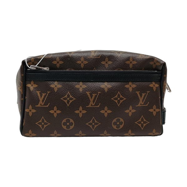 Monogram Coated Canvas Clutch Brown