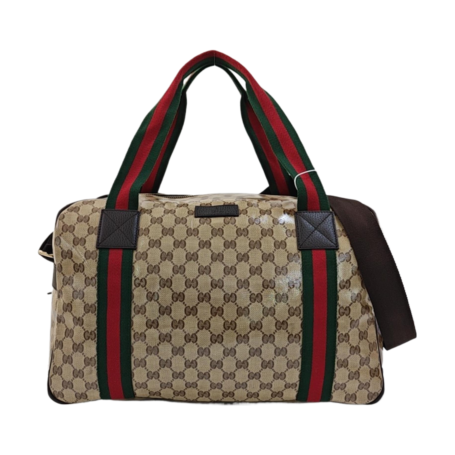 Monogram Coated Canvas Tote Bag Beige