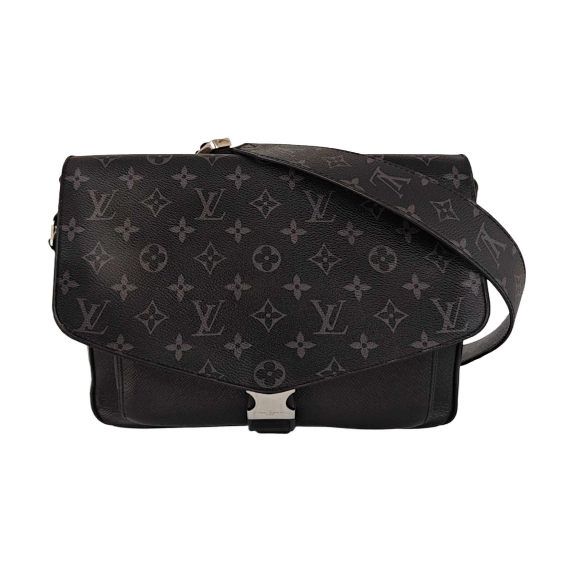 TAIGARAMA Monogram Coated Canvas Black
