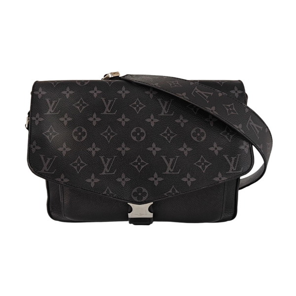 TAIGARAMA Monogram Coated Canvas Black