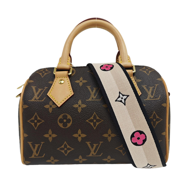 SPEEDY 20 Monogram Coated Canvas Brown