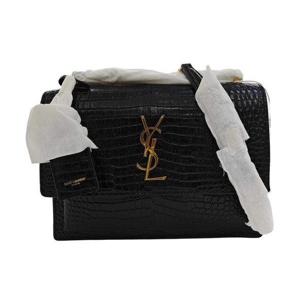 SUNSET Medium Calfskin Black
