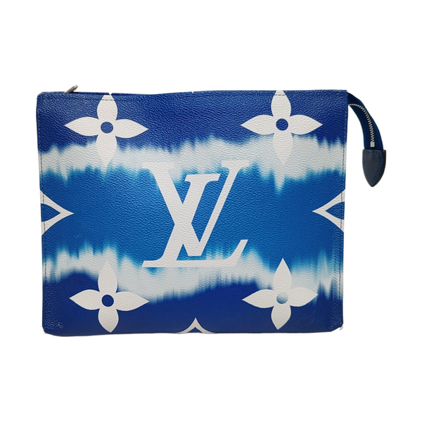 TOILET POCKET 26 Monogram Coated Canvas Blue