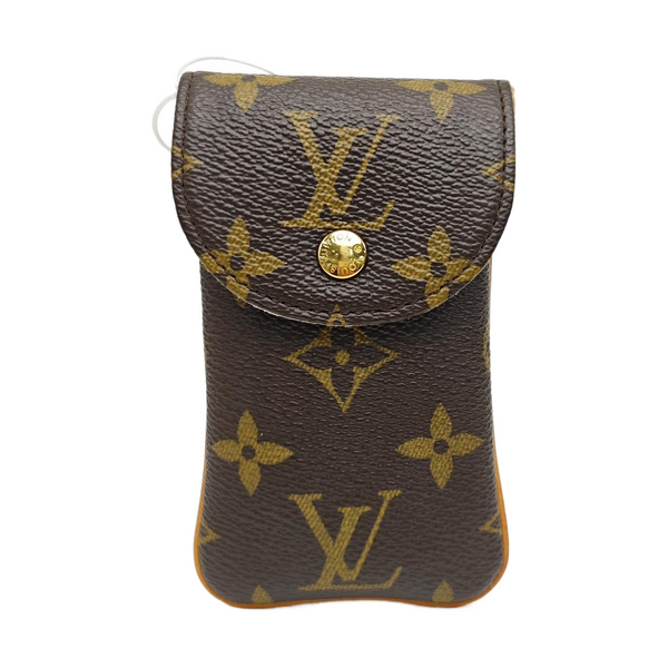 Monogram Coated Canvas Key Pouch MM Brown