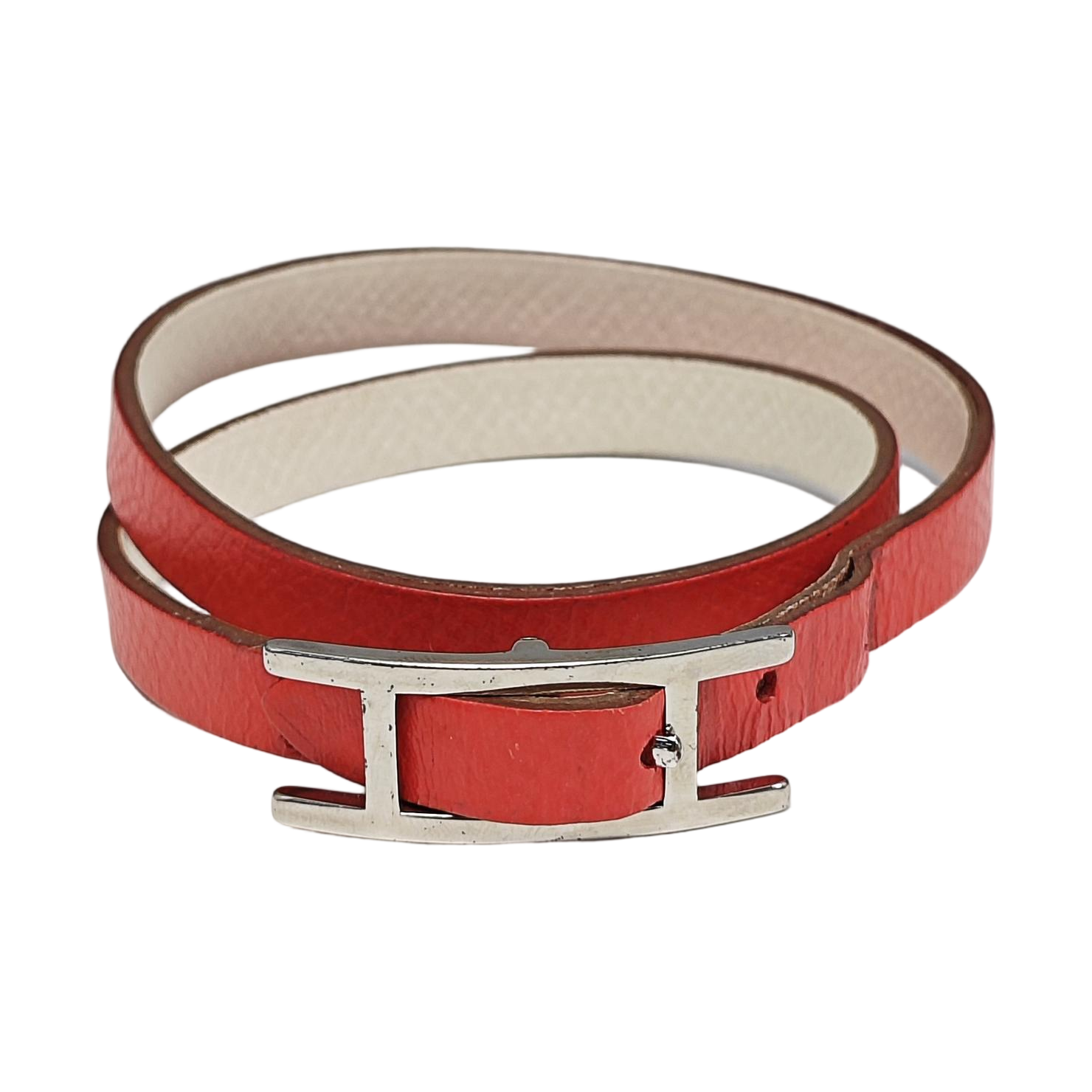 Behapi Leather Red Bangle