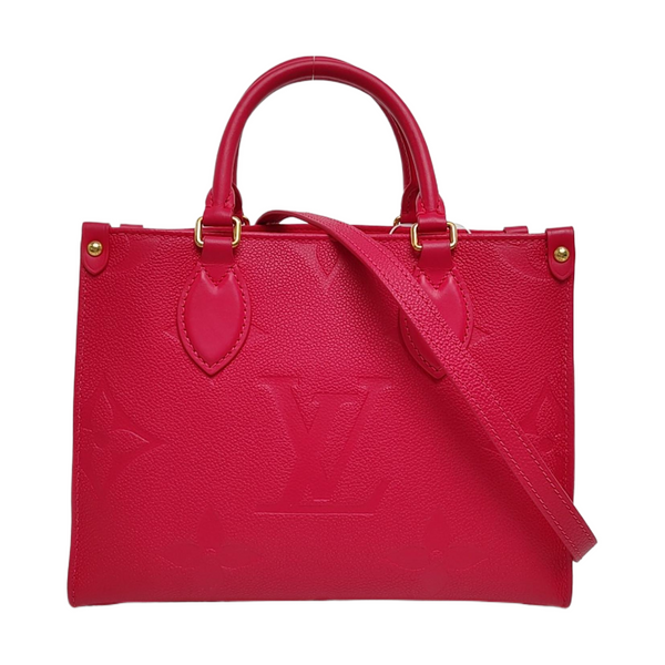 ONTHEGO PM Monogram Calfskin Red