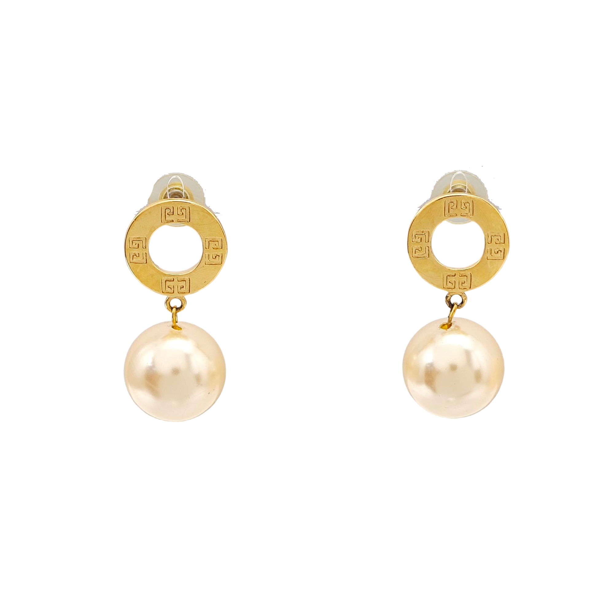 Metal Gold Stud Earrings