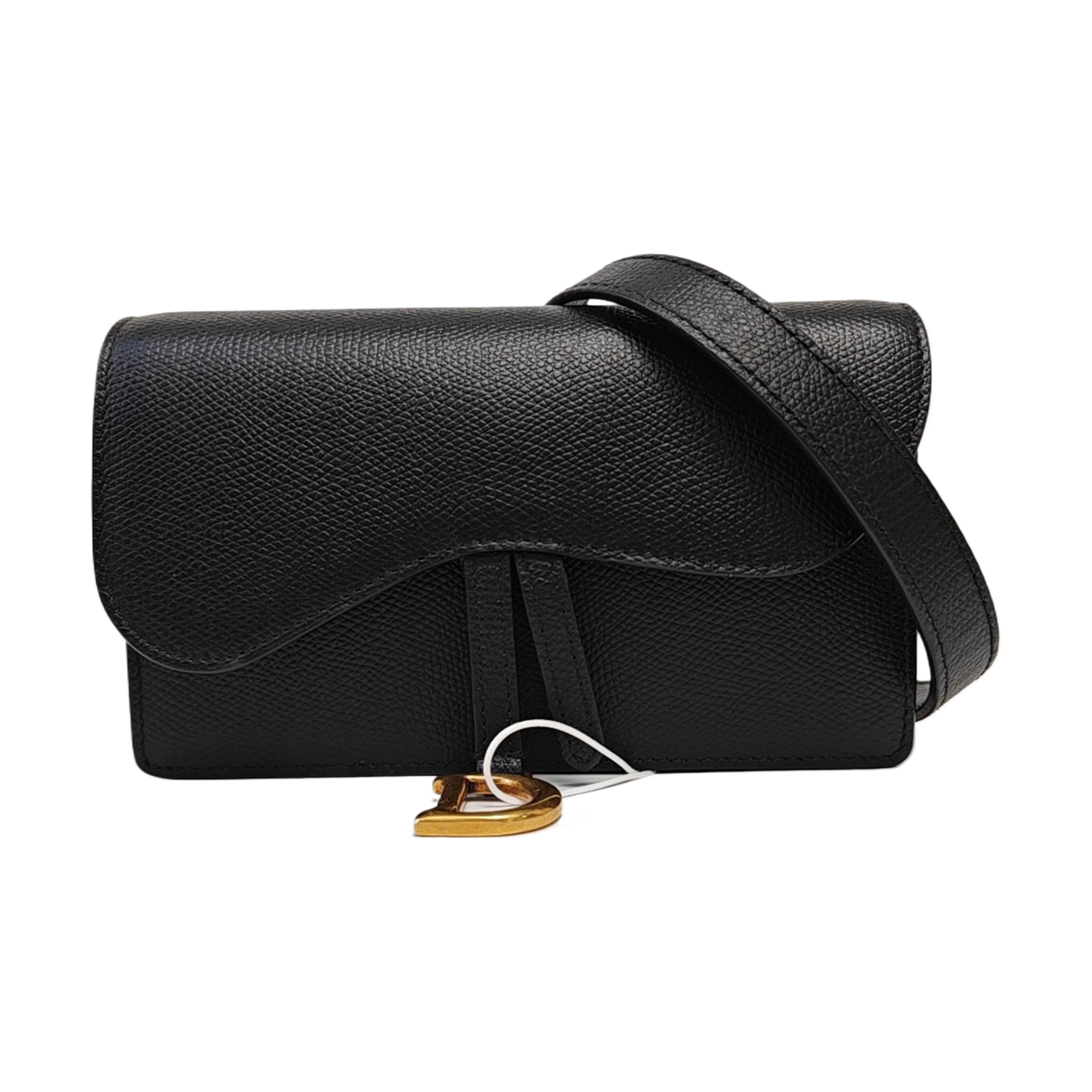 Saddle Mini Calfskin Black