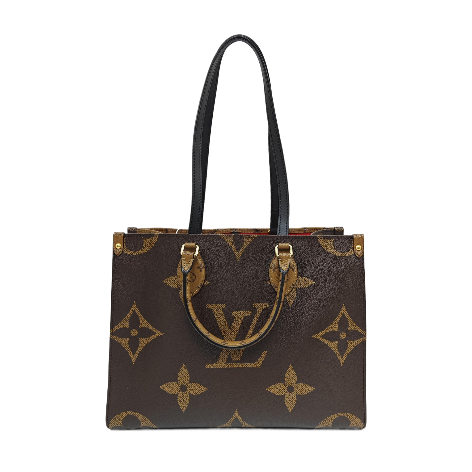 ONTHEGO MM Monogram Coated Canvas Brown