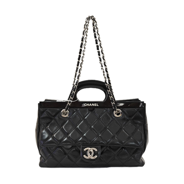 Small Quilted Calfskin Black