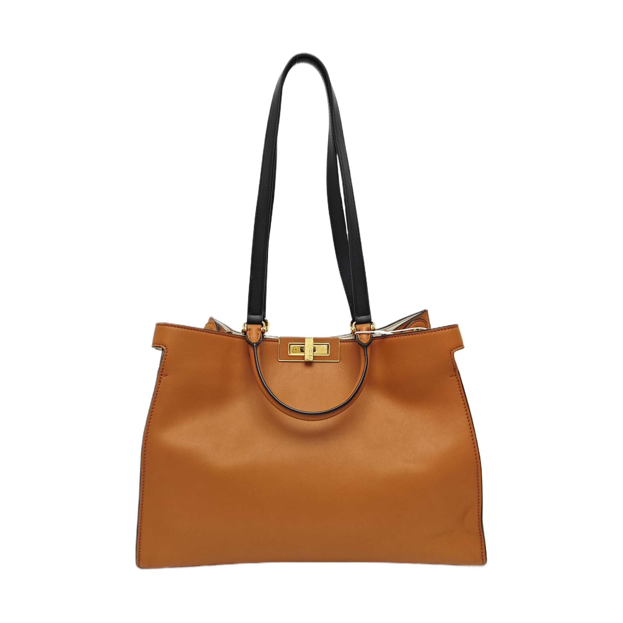 Peekaboo Large Calfskin Brown