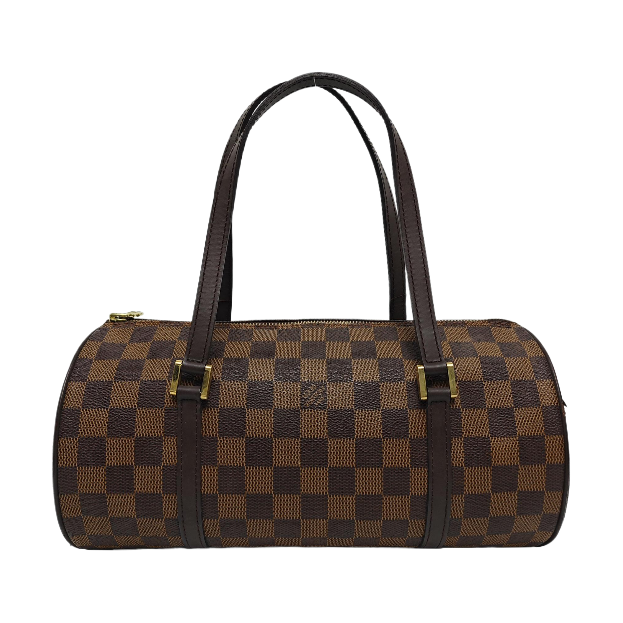 PAPILLON 30 Damier Ebene Coated Canvas Brown