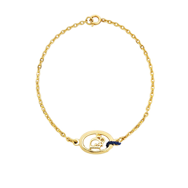 Dior Oblique Metal Gold Bracelet