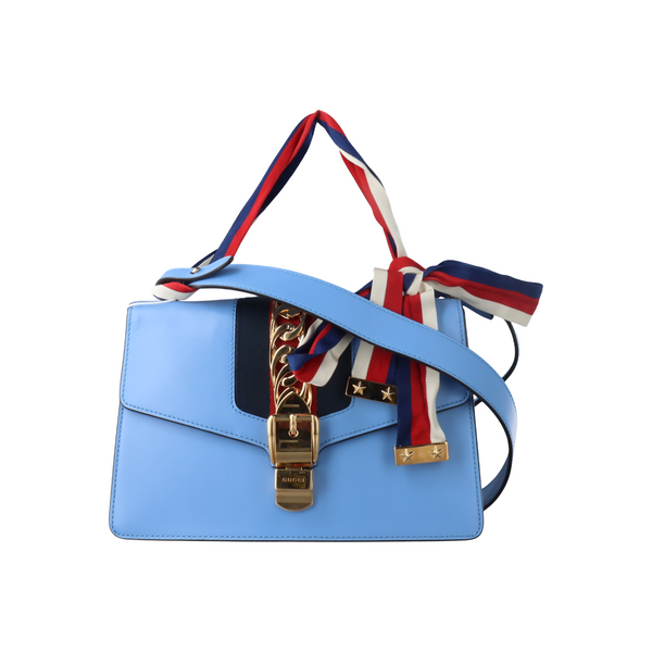 Sylvie Small Calfskin Blue