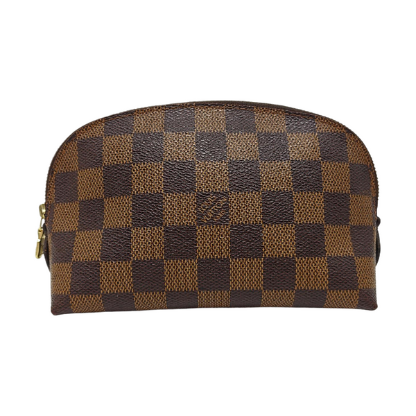 COSMETIC PM Damier Ebene Coated Canvas Brown