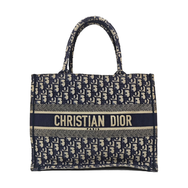 Book Tote Medium Canvas Blue