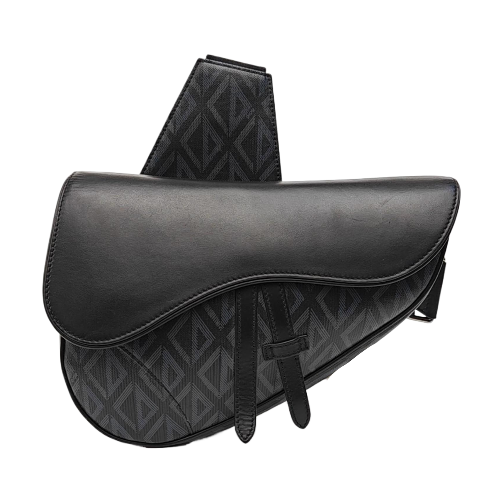Saddle Medium Canvas Black