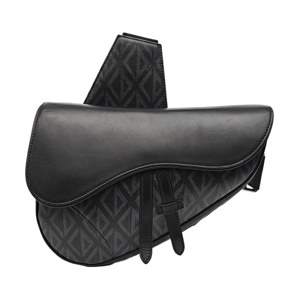 Saddle Medium Canvas Black