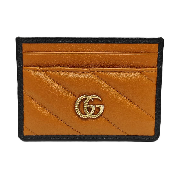 GG Marmont Mini Quilted Calfskin Brown Wallet