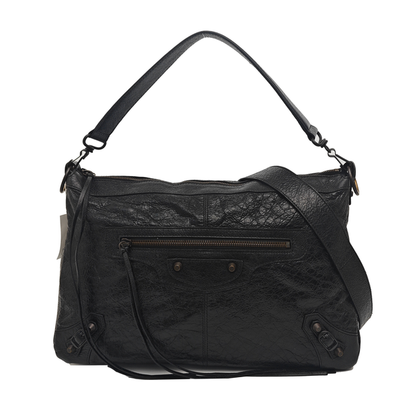 Lambskin Shoulder Bag Black