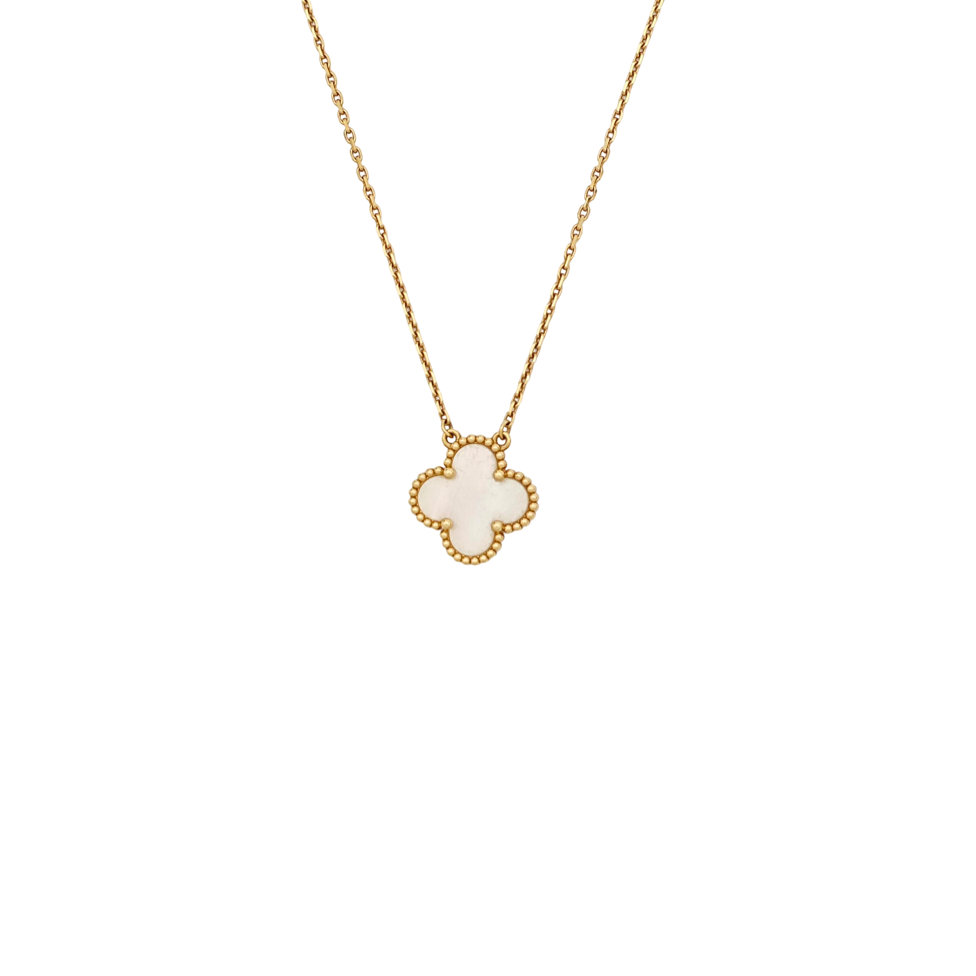 Vintage Alhambra 18k Gold Necklace
