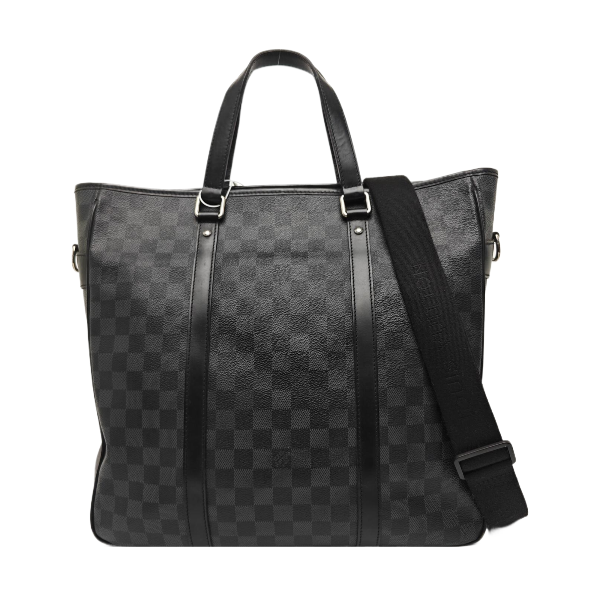 TADAO MM Damier Graphite Coated Canvas Gray