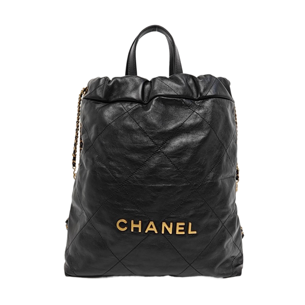 CHANEL 22 Small Quilted Calfskin Black