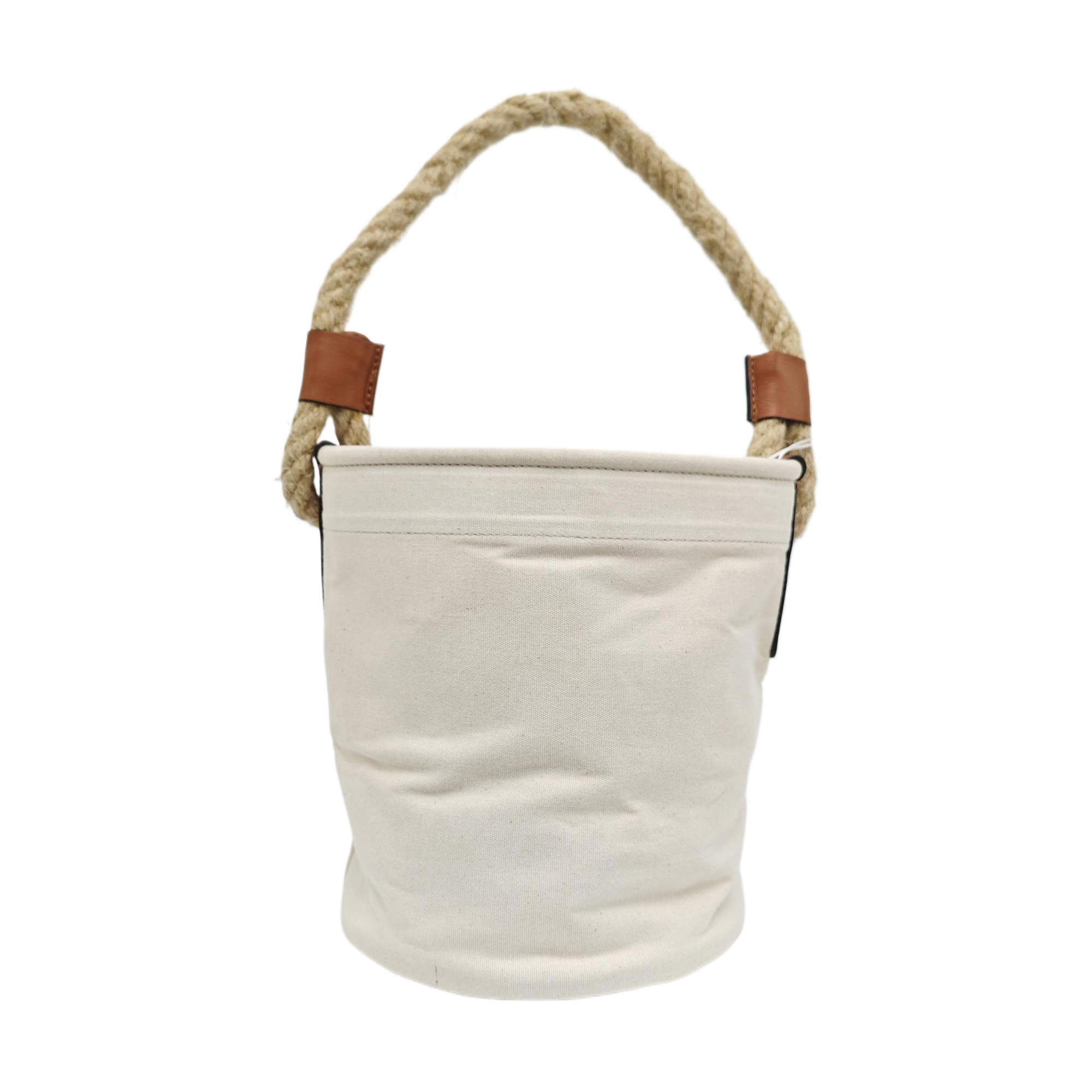 Canvas Bucket Bag White