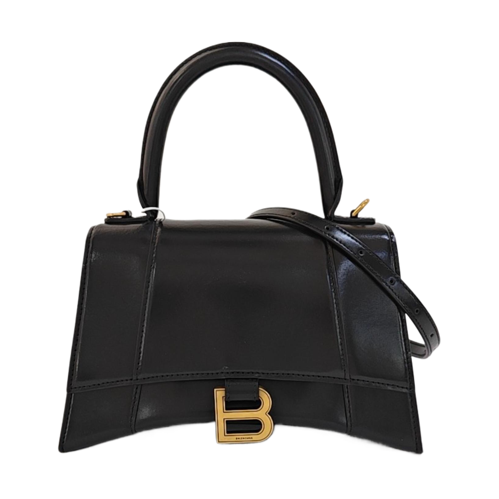 Hourglass S Calfskin Black