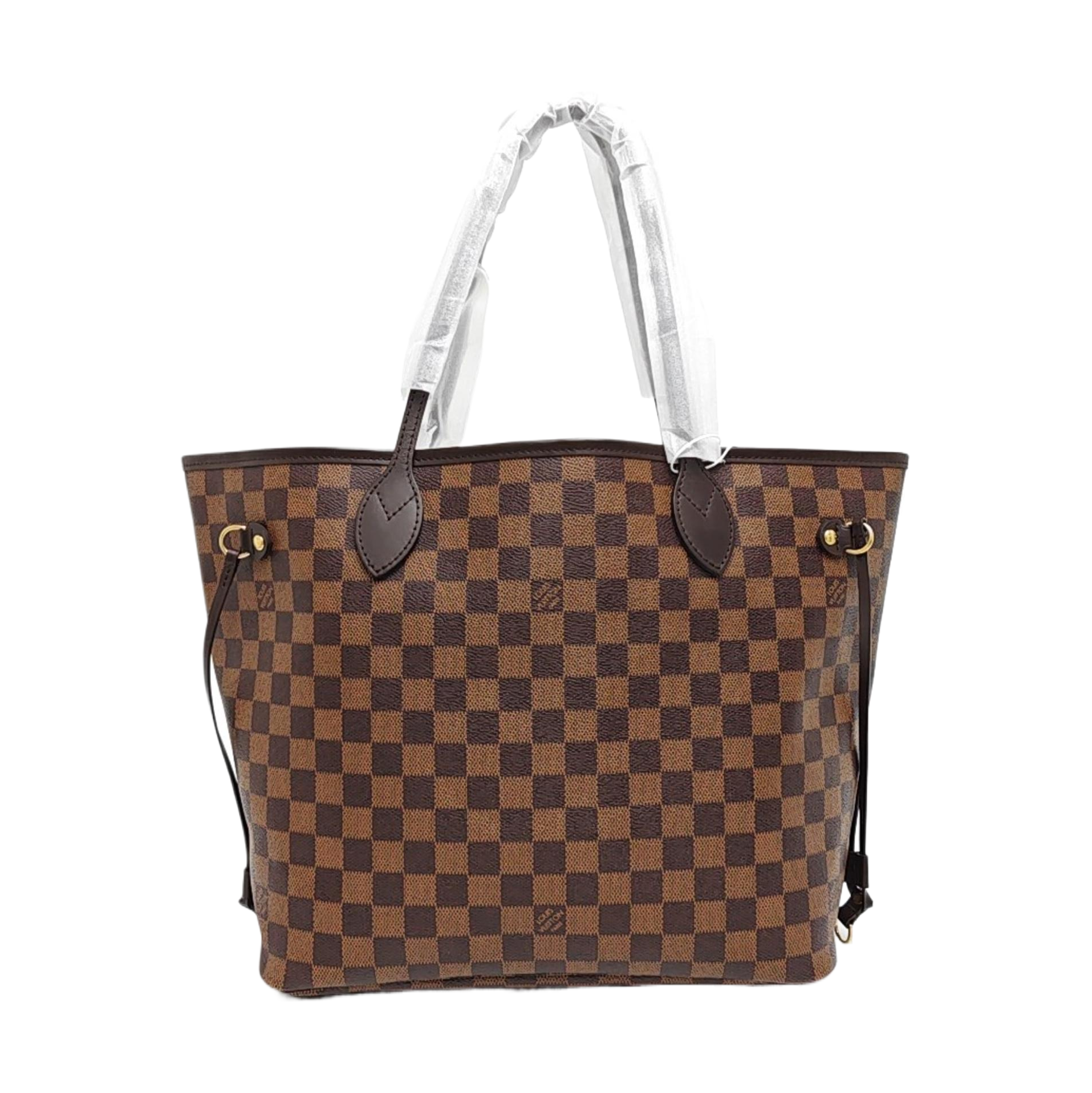 NEVERFULL MM Damier Ebene Coated Canvas Brown