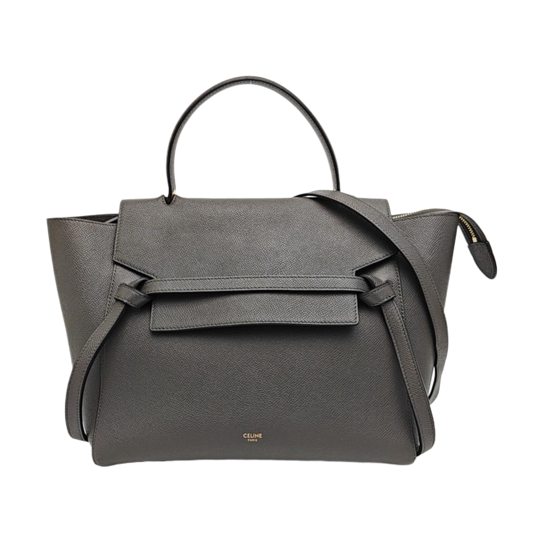 BELT Mini Calfskin Gray