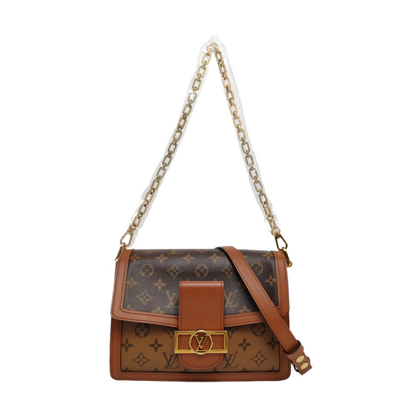 DAUPHINE MM Monogram Coated Canvas Brown