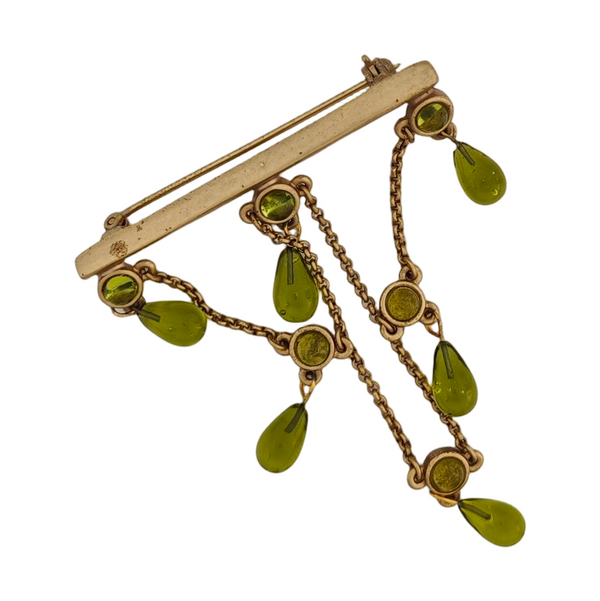 Metal Gold Brooch