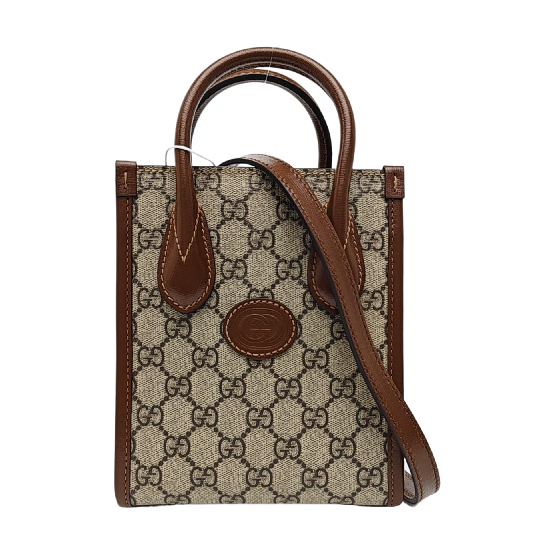 Retro Mini Monogram Coated Canvas Beige