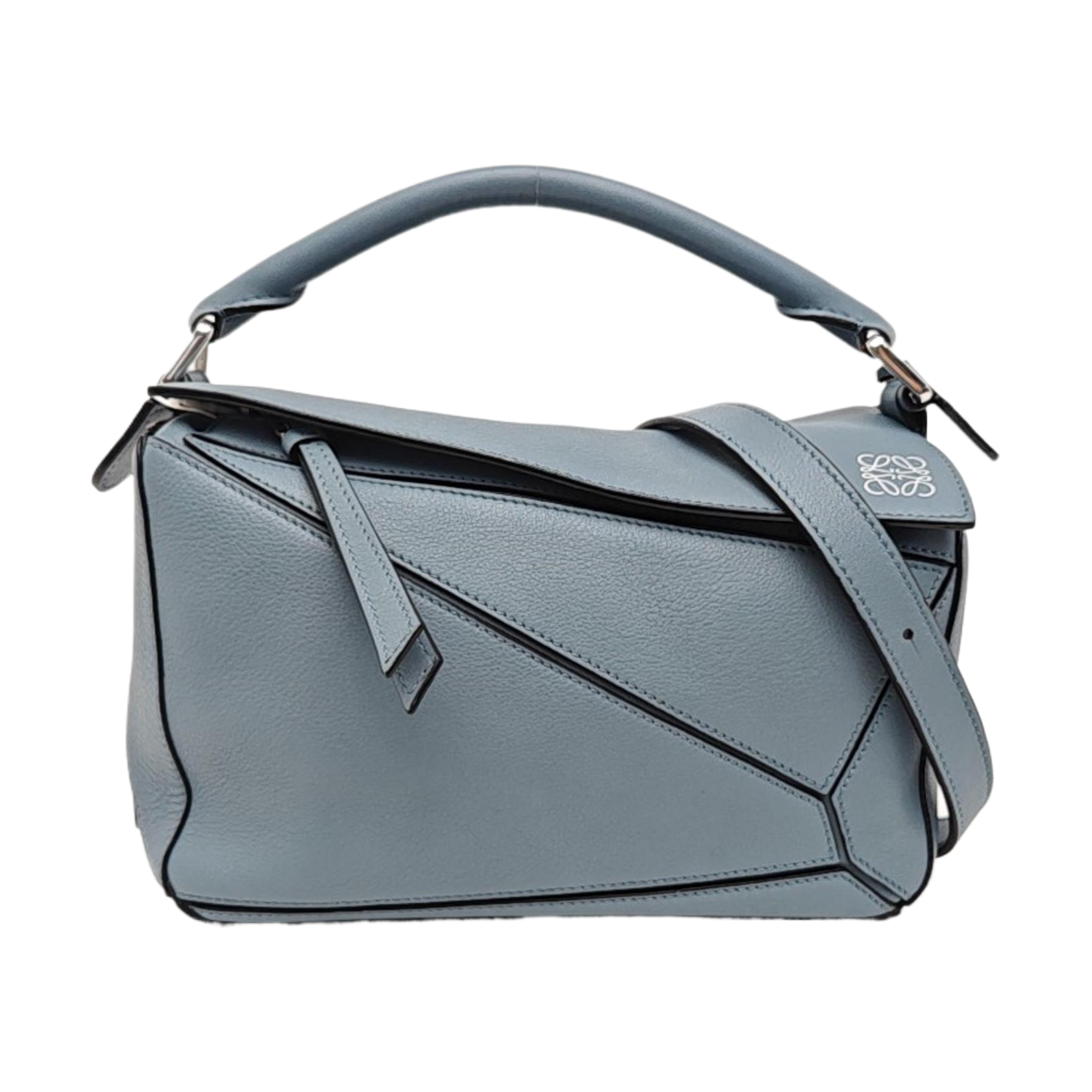 Puzzle Small Calfskin Blue