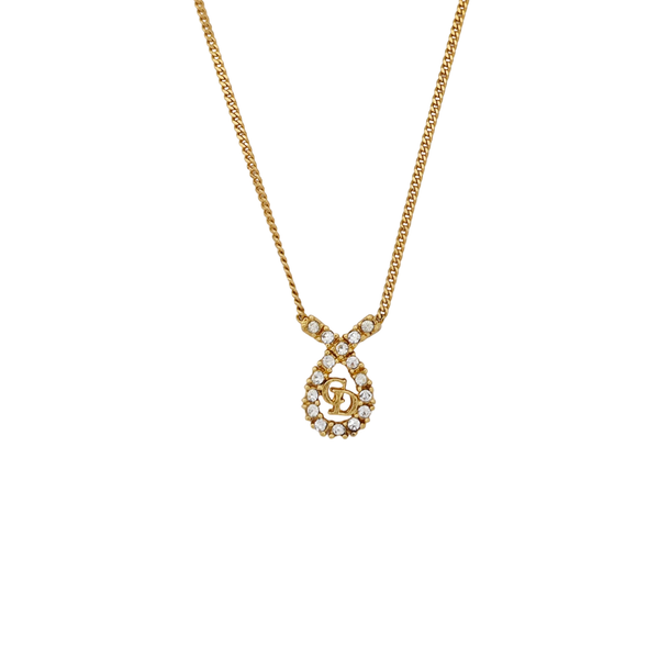 Petit CD Metal Gold Necklace