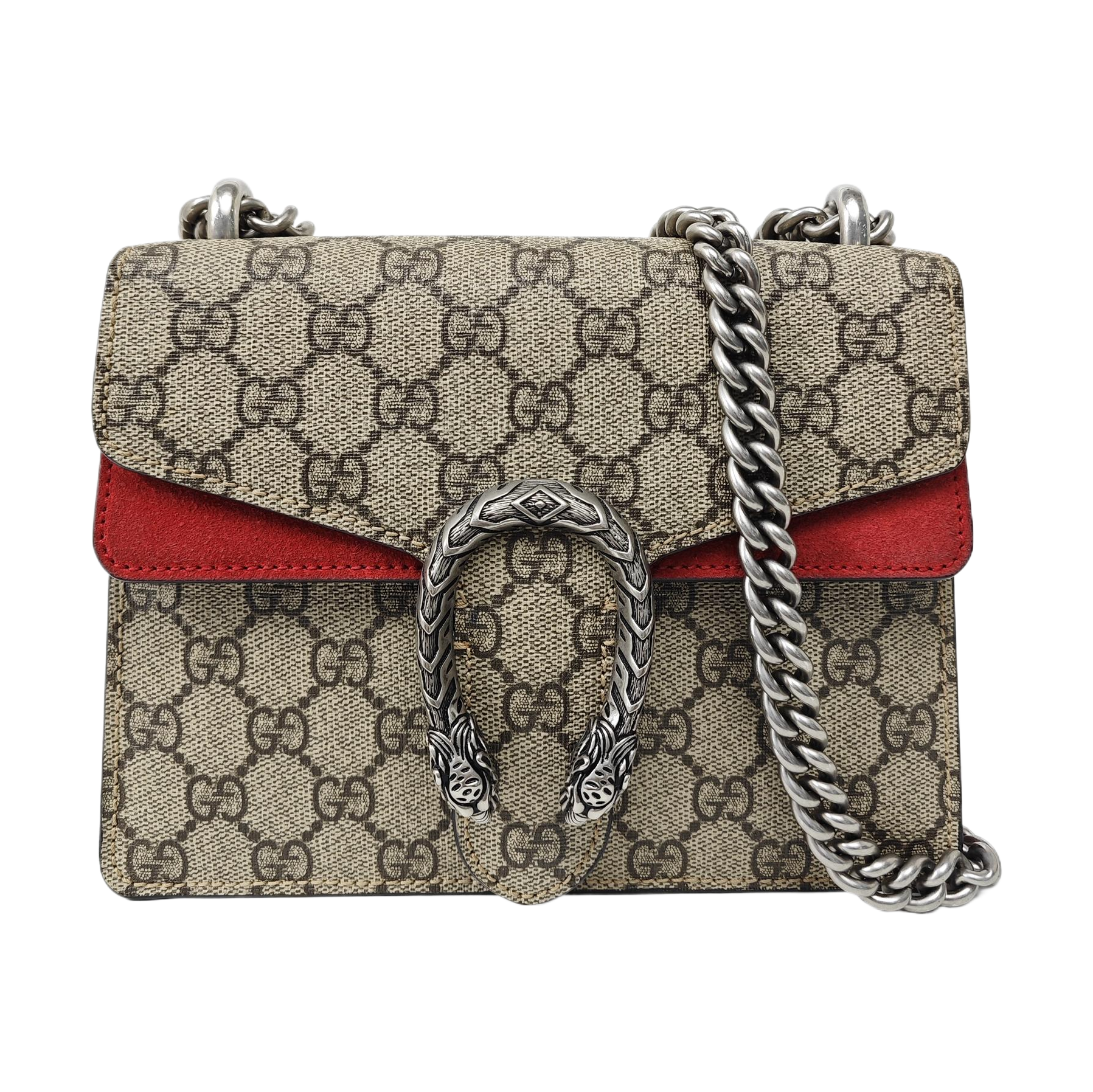Dionysus Mini Monogram Coated Canvas Beige