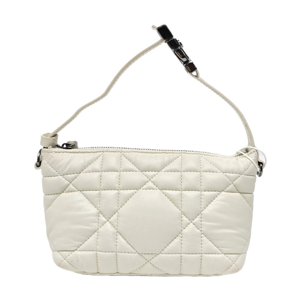 Diortravel Nomad Small Cannage Calfskin White