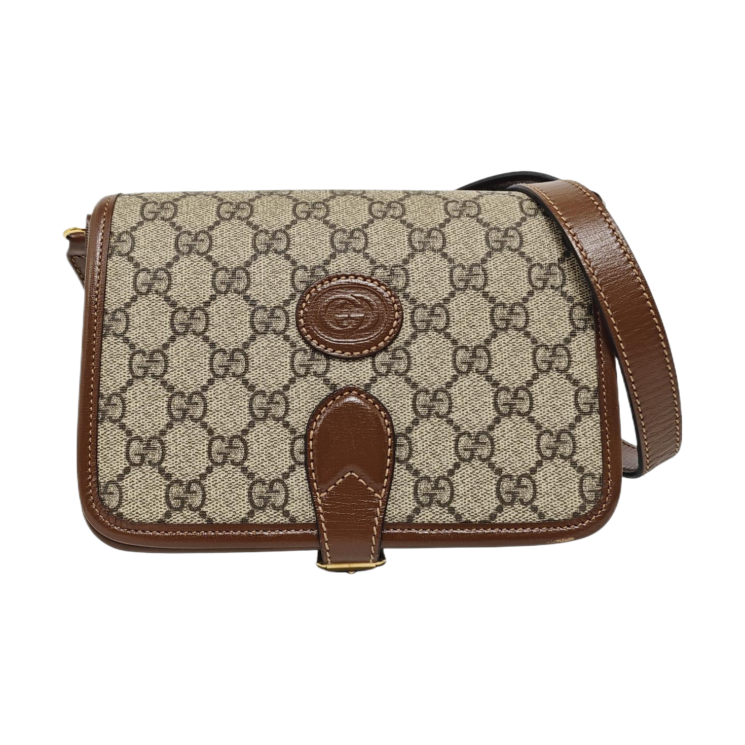 Retro Mini Monogram Coated Canvas Beige
