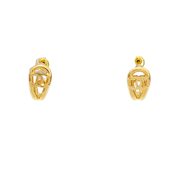Metal Gold Stud Earrings
