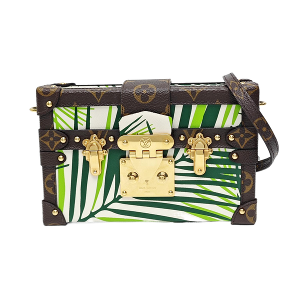 PETITE MALLE Coated Canvas Green