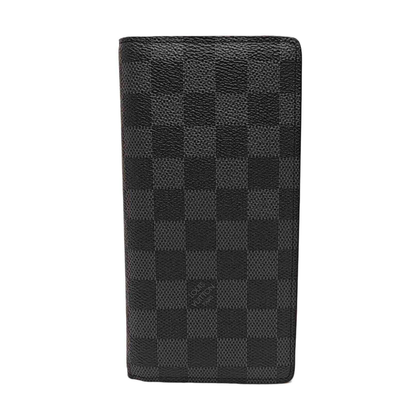 BRAZZA Damier Graphite Coated Canvas Black Wallet