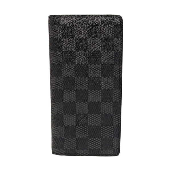 BRAZZA Damier Graphite Coated Canvas Black Wallet