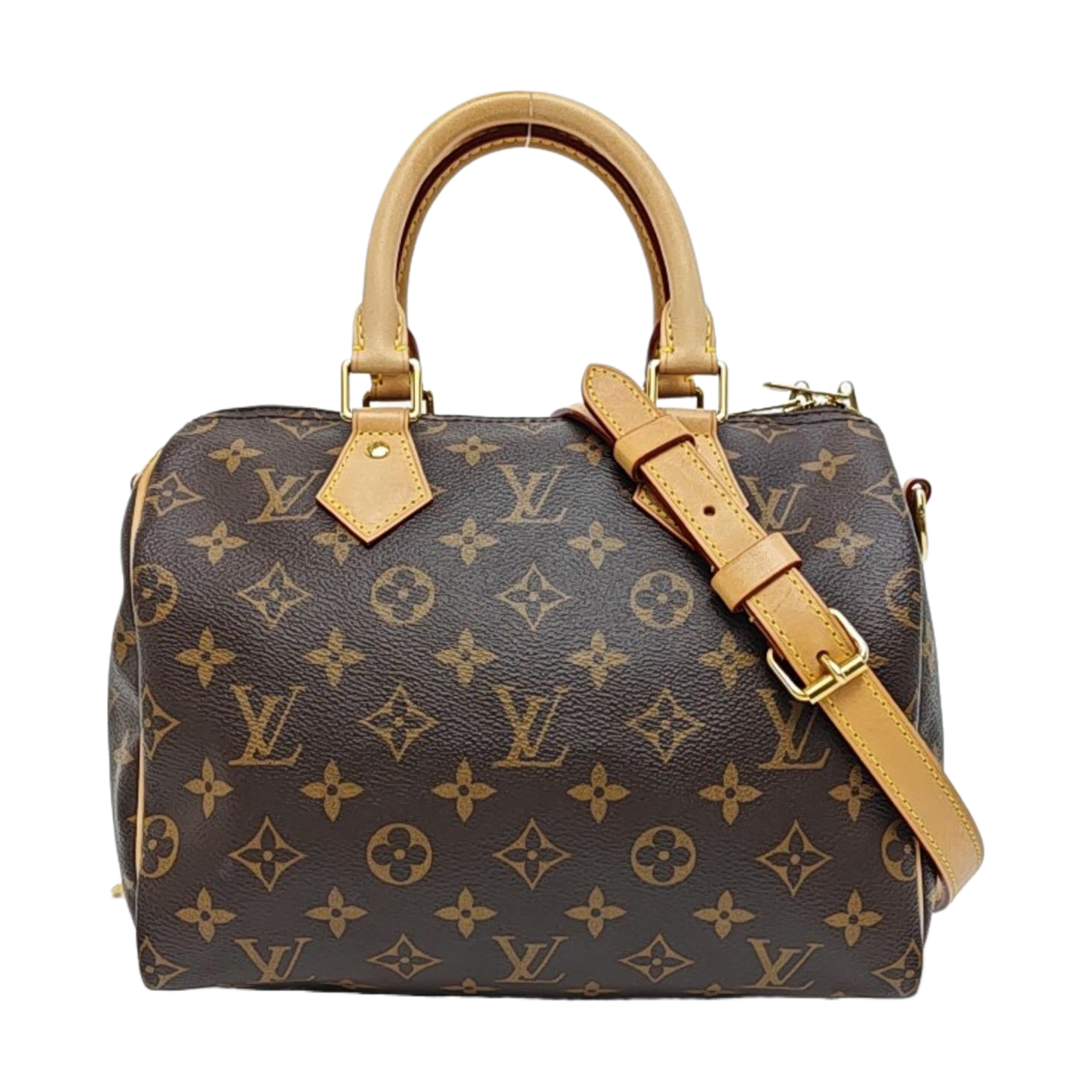 SPEEDY 25 Monogram Coated Canvas Brown