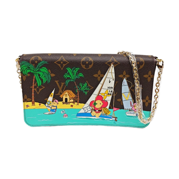 FÉLICIE Monogram Coated Canvas Brown